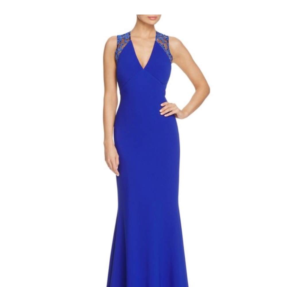 Jessica Simpson JS Collection Royal Blue Prom Formal Dress